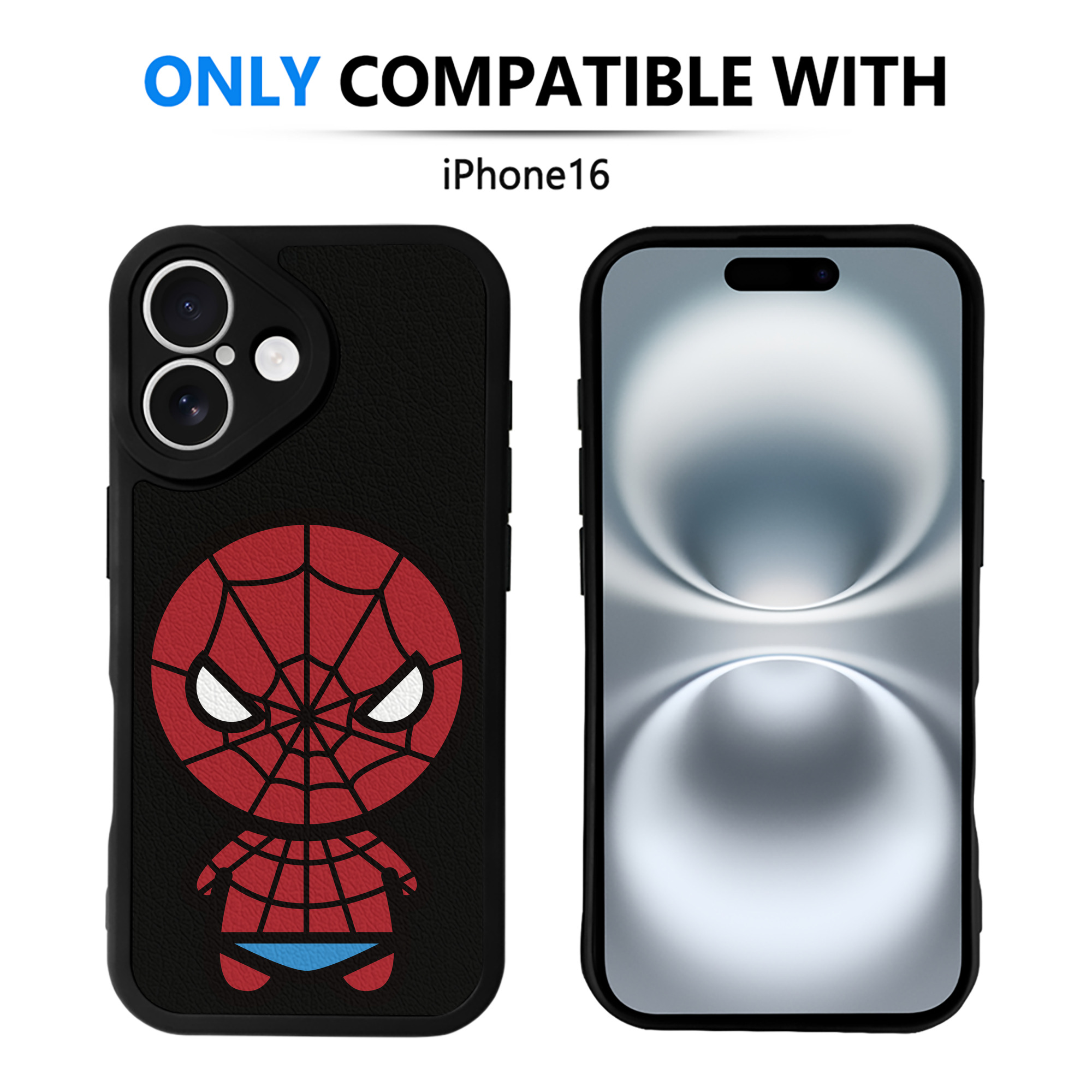 （画像用） アベンジャーズ The Avengers 【iPhone 16シリーズ対応】シリコンスマホケース（レザー調） 材質：シリコン